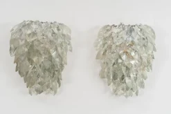 Clearance Pamono Glass Wall Light Set, Set of 2