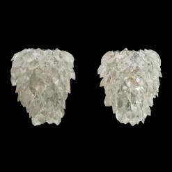 Clearance Pamono Glass Wall Light Set, Set of 2