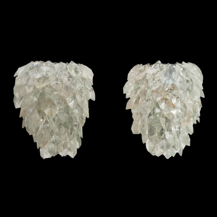 Clearance Pamono Glass Wall Light Set, Set of 2