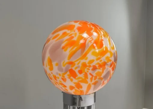 Best Pamono Globe Floor Lamp in Murano Glass and Marble by Goffredo Reggiani, Italy, 1970s
