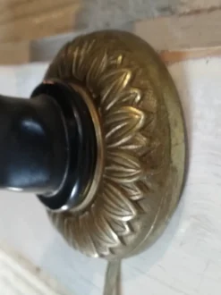 Clearance Pamono Gold and Black Hand Wall Light Torch, 1970s