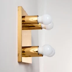 Sale Pamono Gold Brass Wall Lamp