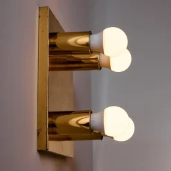 Sale Pamono Gold Brass Wall Lamp