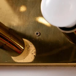 Sale Pamono Gold Brass Wall Lamp