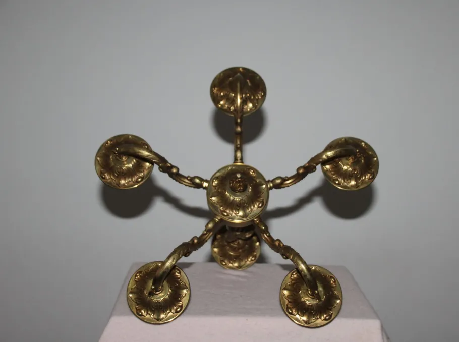 Best Pamono Gold Bronze Chandelier, 1890s