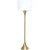 New Pamono Gold Floor Lamp with White Shade