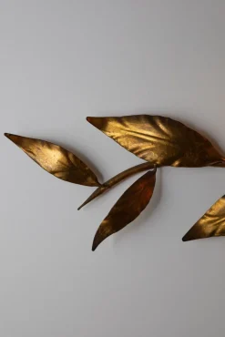 Hot Pamono Gold Wall Sconce by Hans Kögl, Germany, 1970s