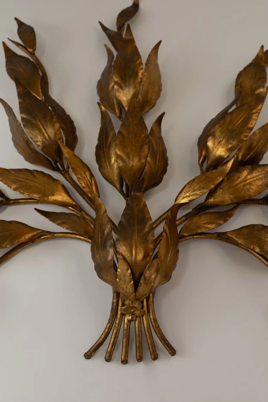 Hot Pamono Gold Wall Sconce by Hans Kögl, Germany, 1970s