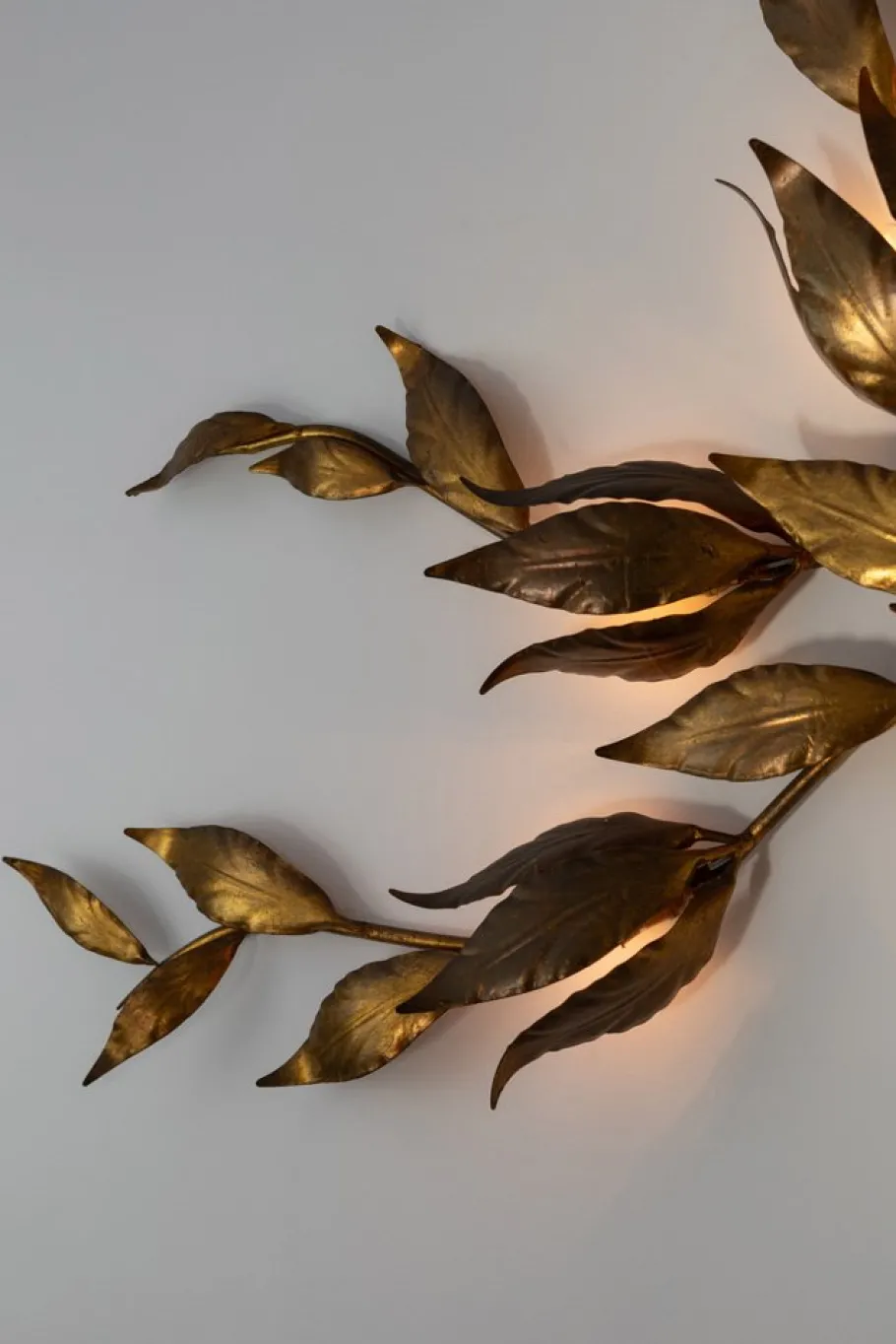 Hot Pamono Gold Wall Sconce by Hans Kögl, Germany, 1970s