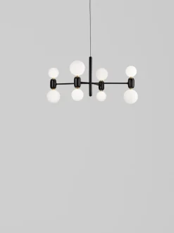 Hot Pamono Golden Aballs Chandelier 12 by Parachilna