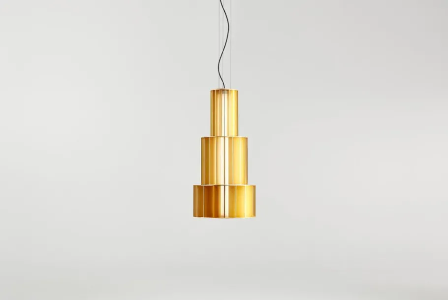 Discount Pamono Golden Babel T Me Pendant Lamp by Parachilna