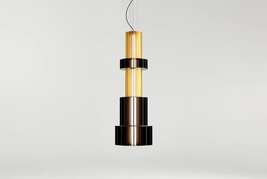 Discount Pamono Golden Babel T Me Pendant Lamp by Parachilna