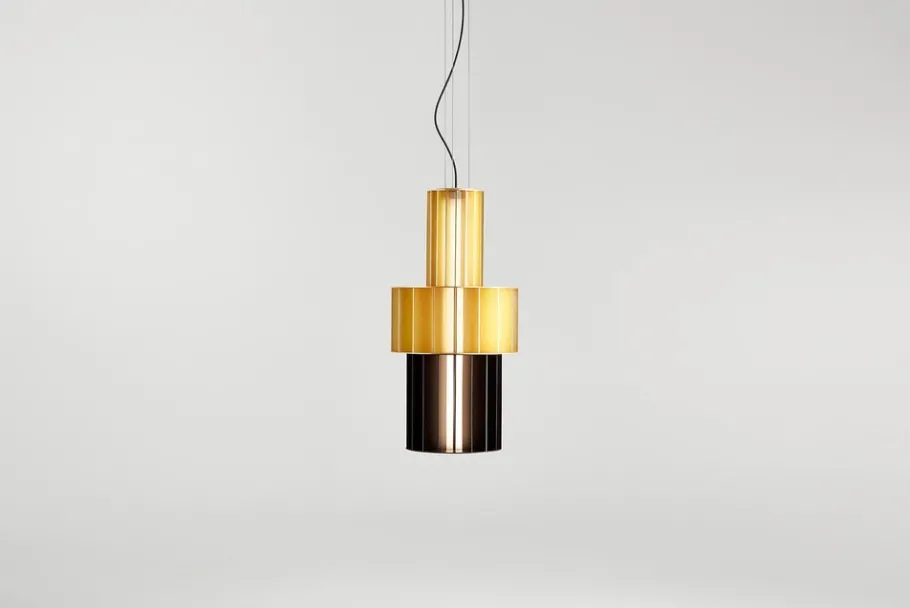Discount Pamono Golden Babel T Me Pendant Lamp by Parachilna