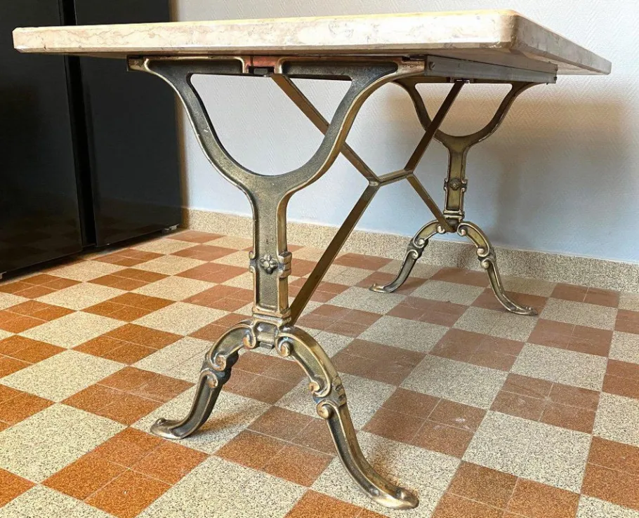Clearance Pamono Golden Cast Iron Bistro Table