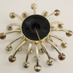 Discount Pamono Golden Pistillino Wall Lamp by Studio Tetrarch for Valenti Luce, 1970s