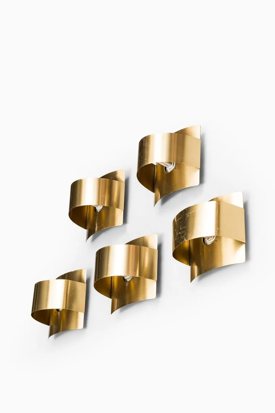 Hot Pamono Golden Wall Lamp by Peter Celsing for Fagerhults Belysning AB, 1960s