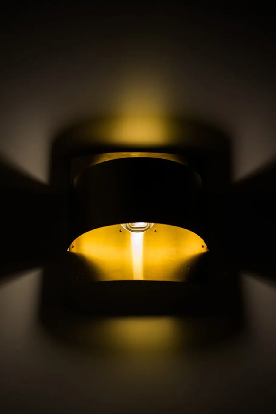 Hot Pamono Golden Wall Lamp by Peter Celsing for Fagerhults Belysning AB, 1960s