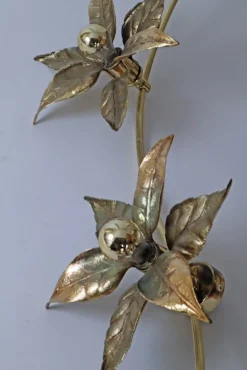 Sale Pamono Golden Wall Light by Willy Daro, 1970s