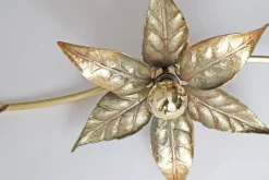 Sale Pamono Golden Wall Light by Willy Daro, 1970s