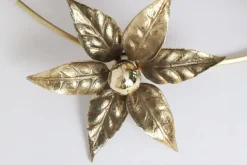 Sale Pamono Golden Wall Light by Willy Daro, 1970s