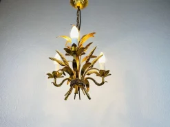 Online Pamono Golden Wheat Sheaf Pendant Lamp by Hans Kögl, Germany, 1970s