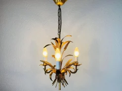 Online Pamono Golden Wheat Sheaf Pendant Lamp by Hans Kögl, Germany, 1970s