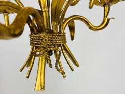 Online Pamono Golden Wheat Sheaf Pendant Lamp by Hans Kögl, Germany, 1970s