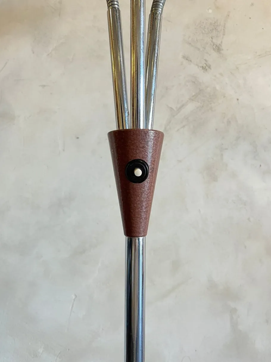 Outlet Pamono Goosenecks Floor Lamp by Lidokov Boskovice, 1950s