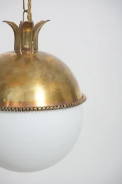 Online Pamono Granada Brass and Opaline Pendant Lamp by Barracuda Interiors