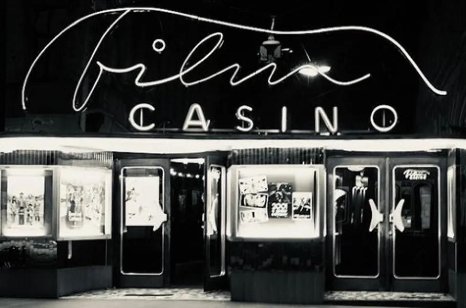 New Pamono Grand Mid-Century Flush Mount Uplight Ceiling Lamp from Filmcasino Vienna, 1950s