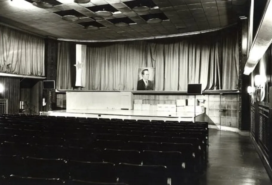 New Pamono Grand Mid-Century Flush Mount Uplight Ceiling Lamp from Filmcasino Vienna, 1950s