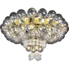 Online Pamono Grande Hotel Chandelier with Brass Fixture and Hand-Blown Glass Globes, 1960s