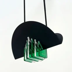 Discount Pamono Green and White Murano Pendant Light from Mazzega, 1970s