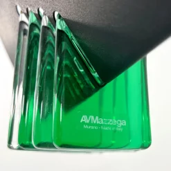 Discount Pamono Green and White Murano Pendant Light from Mazzega, 1970s