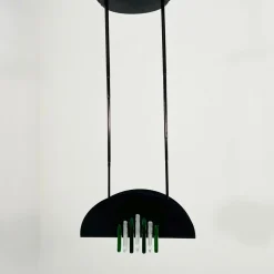 Discount Pamono Green and White Murano Pendant Light from Mazzega, 1970s