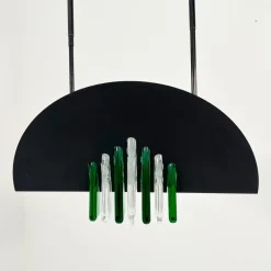 Discount Pamono Green and White Murano Pendant Light from Mazzega, 1970s