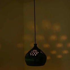 Online Pamono Green, Blue and Brown Ceramic Pendant, Denmark, 1960s