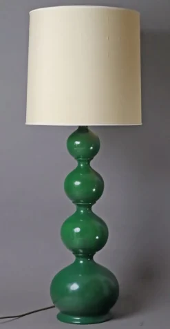 New Pamono Green Bubble Ceramic Lamp from Kaiser Leuchten, 1960s