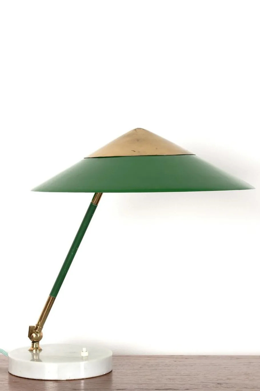 New Pamono Green Desk Lamp from Stilux
