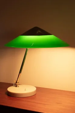 New Pamono Green Desk Lamp from Stilux