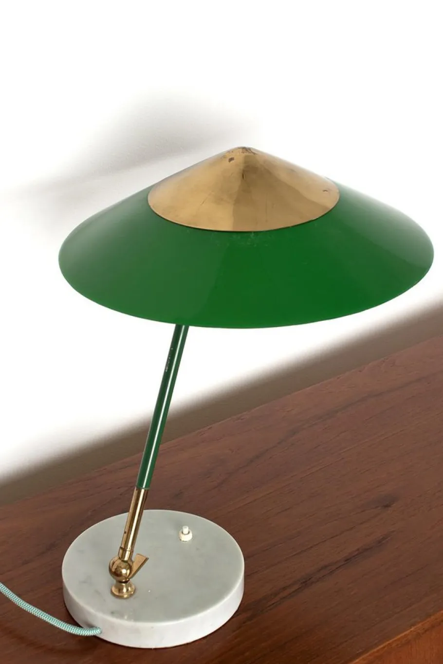 New Pamono Green Desk Lamp from Stilux