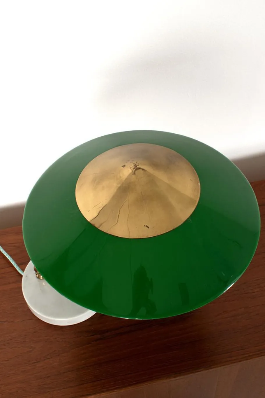 New Pamono Green Desk Lamp from Stilux