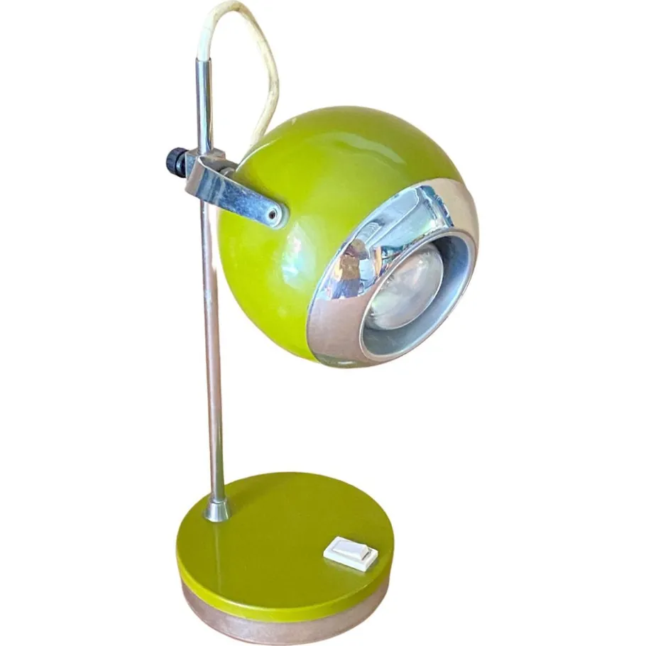 Hot Pamono Green Eyeball Table Lamp, Italy, 1960s