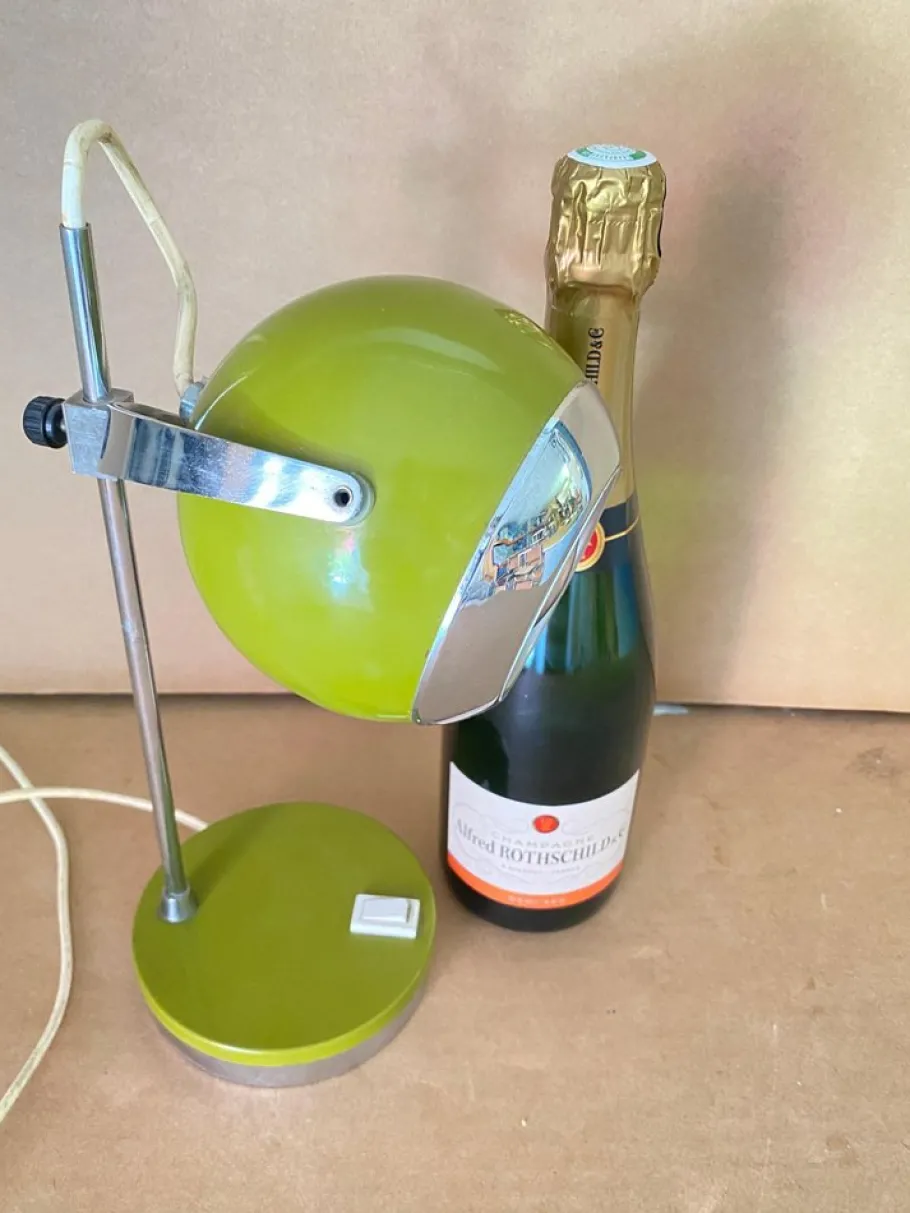 Hot Pamono Green Eyeball Table Lamp, Italy, 1960s