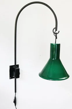New Pamono Green P & T Wall Light by Michael Bang for Holmegaard, Denmark, 1970s