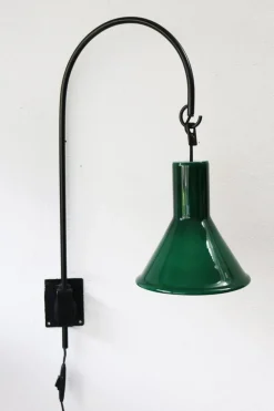 New Pamono Green P & T Wall Light by Michael Bang for Holmegaard, Denmark, 1970s