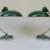 Outlet Pamono Green President Desk Lamps by Christian Dell for Kaiser Idell, 1930s, Set of 2