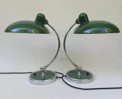 Outlet Pamono Green President Desk Lamps by Christian Dell for Kaiser Idell, 1930s, Set of 2