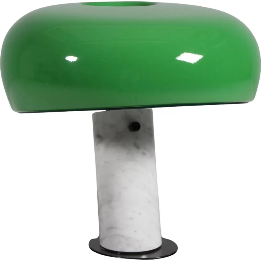 Pamono Green Snoopy Table Lamp attributed to Achille Castiglioni for Flos