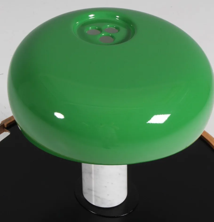 Pamono Green Snoopy Table Lamp attributed to Achille Castiglioni for Flos